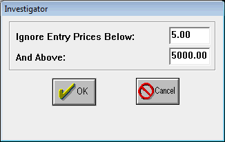 Ignore Entry Prices